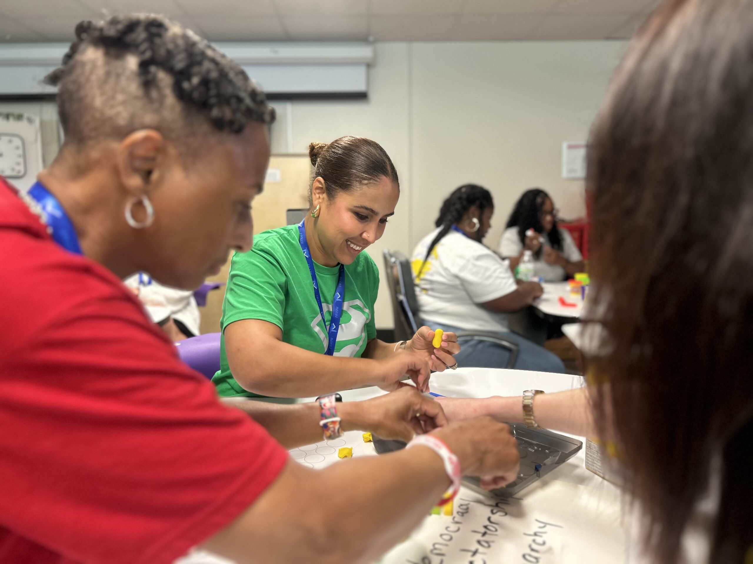 Kenan Fellows participate in a hands-on PD activity. 